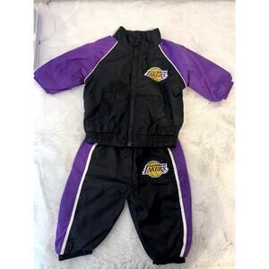 Adorable LA Lakers Baby Tracksuit - Purple & Black 3-6M